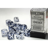 Chessex  16mm D6-Würfel-Set (12) Nebula / Blauregen/Weiß