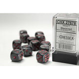 Chessex  16mm D6-Würfel-Set (12) Gemini / Türkis-Weiß/Blau