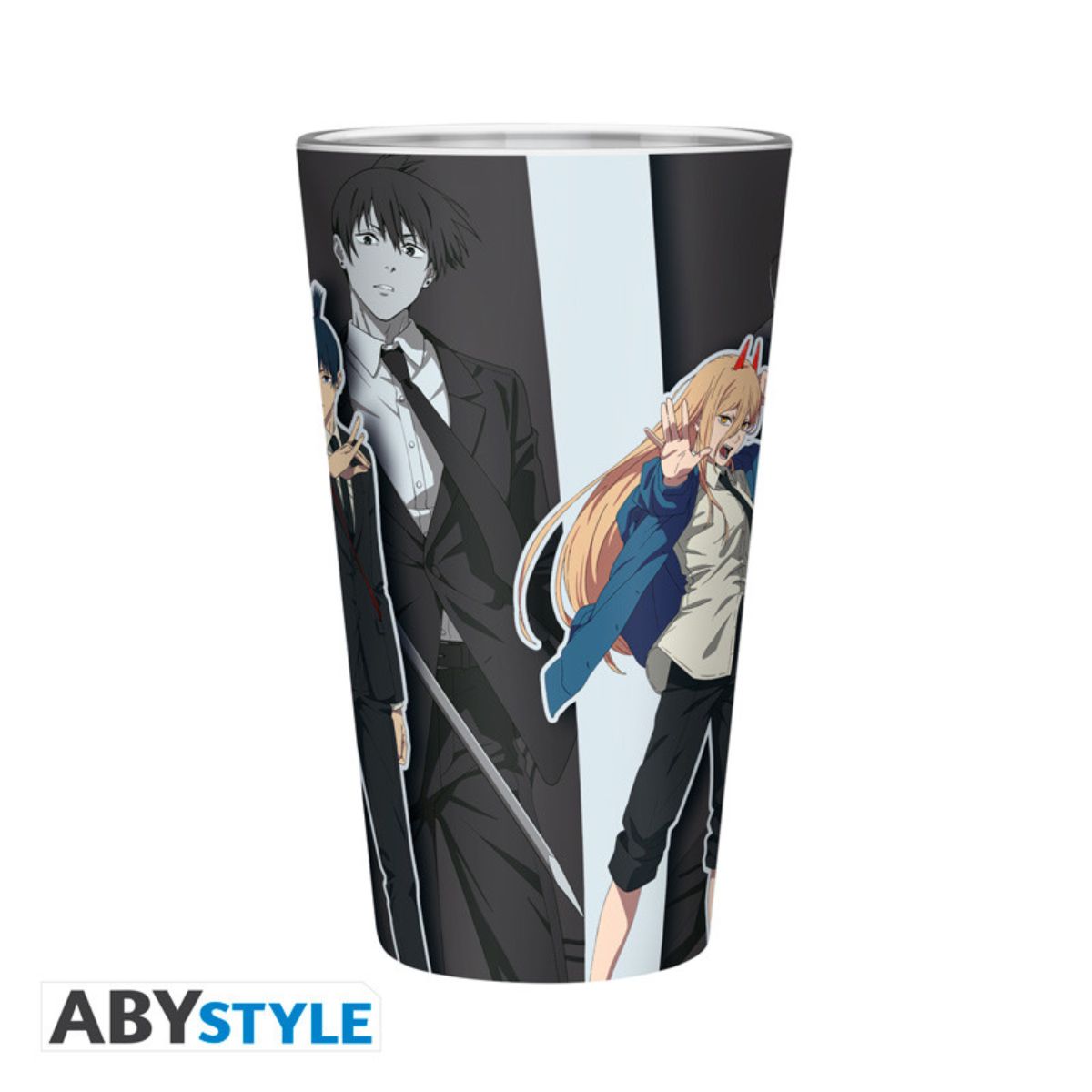 Chainsaw Man Large Glass 400ml Trio Box