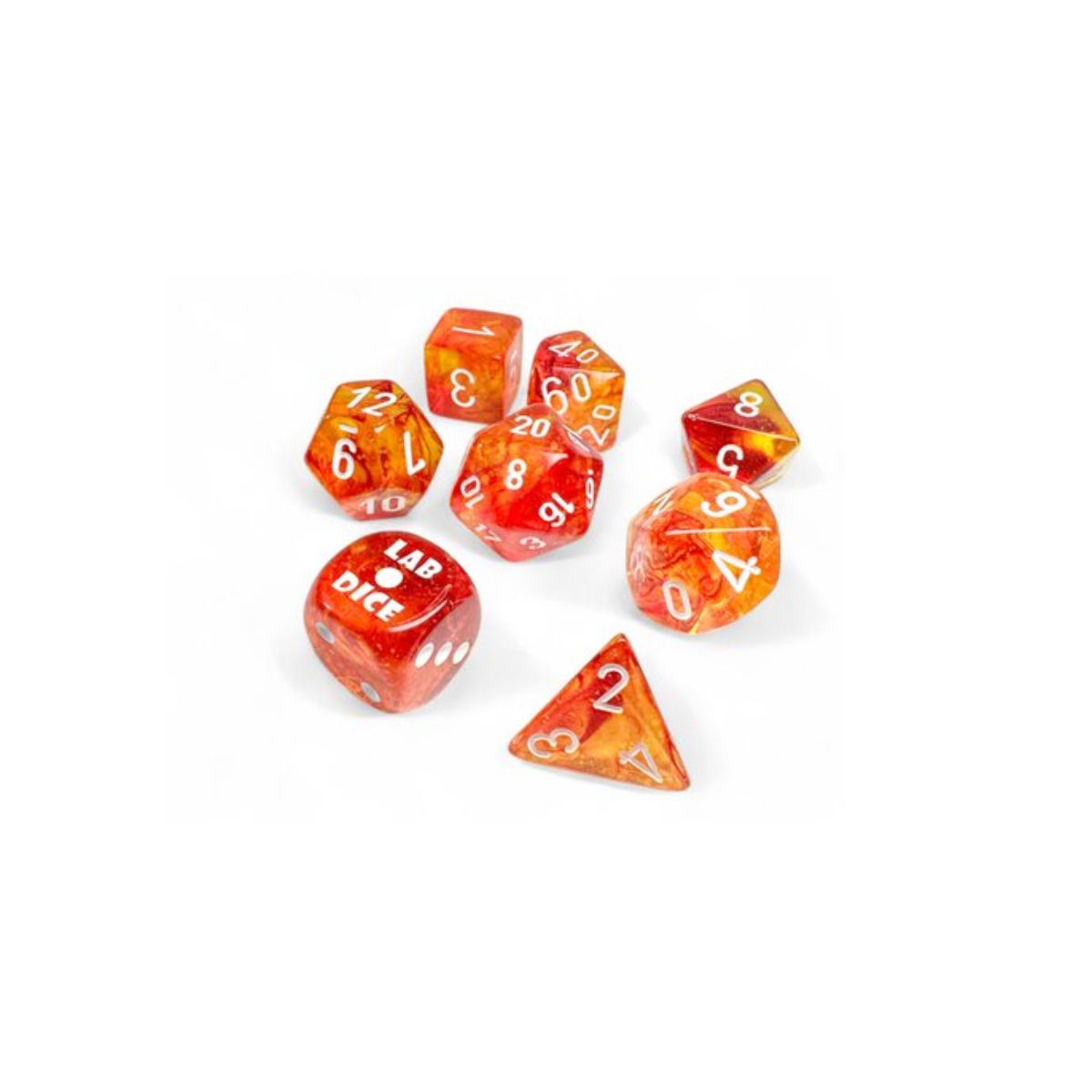 Chessex 7-Würfelset Nebula Molten/White