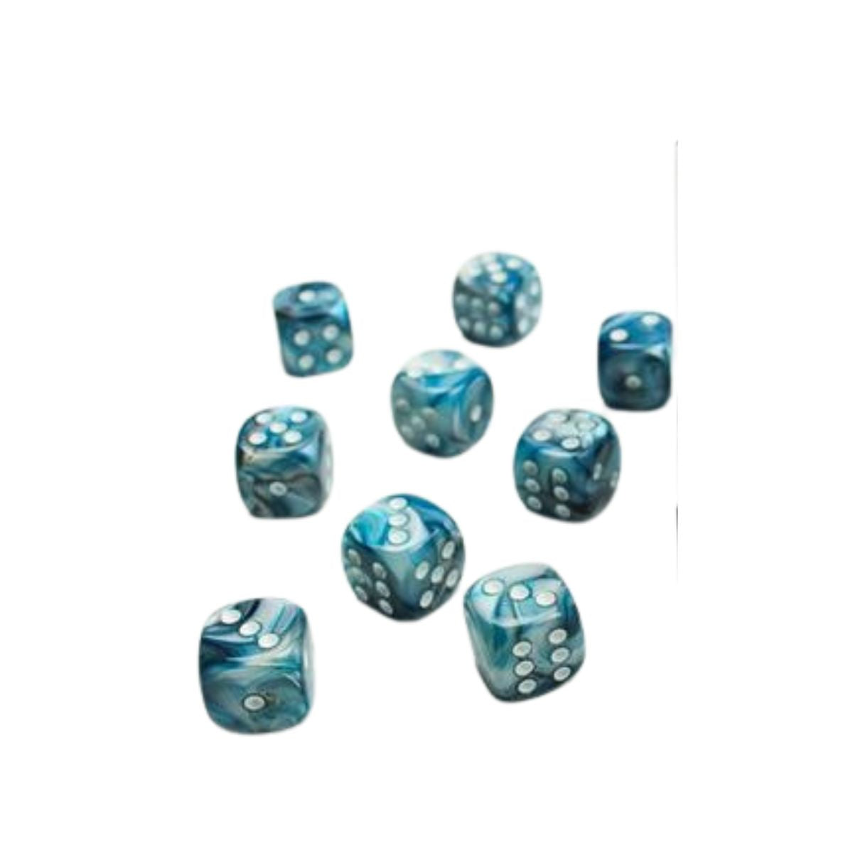 Chessex W6x36 Würfelset Lustrous Slate/Weiß