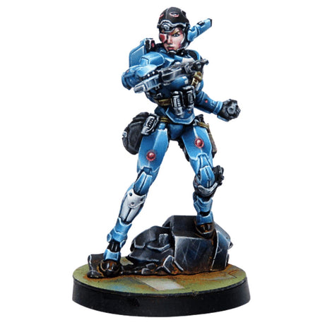 Corvus Belli Infinity PanOceania Patsy Garnett, Orc Troops Varuna Div. NCO (Submachine Gun)