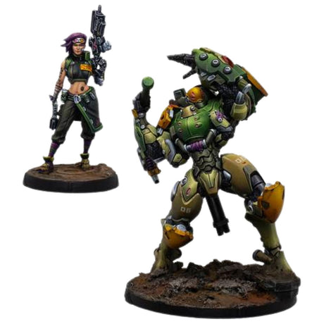 Corvus Belli Infinity NA2 Scarface & Cordelia. Mercenary Armored Team