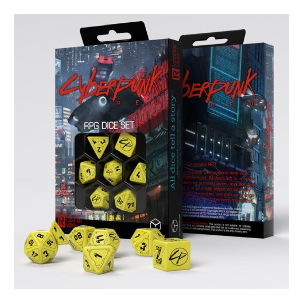 Cyberpunk Red Dice Set Danger Zone