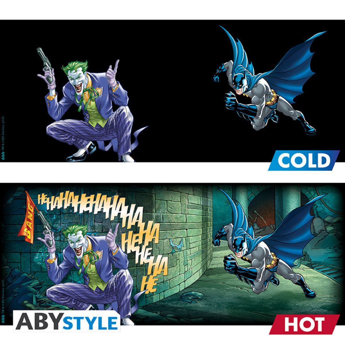 DC Comics Mug Heatchange 460ml "Batman & Joker"