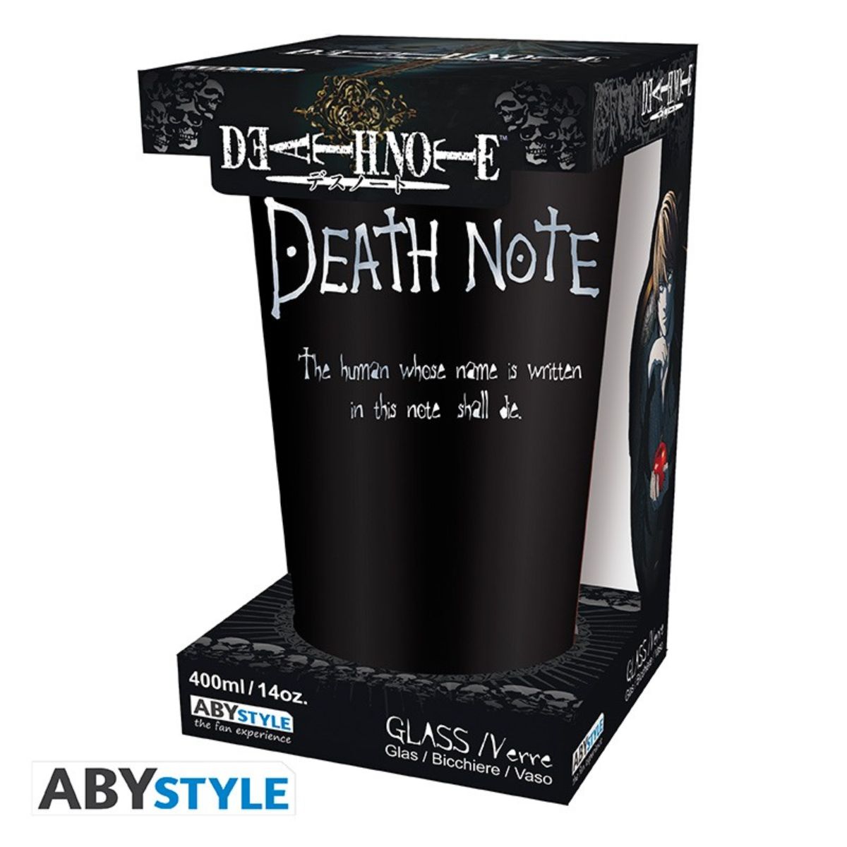 Death Note Large Glass 400ml Ryuk Matte