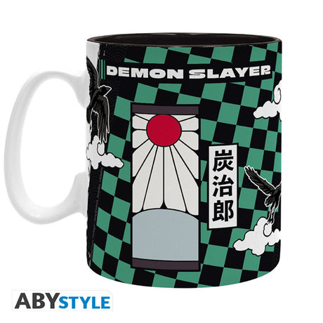 Demon Slayer Tasse 460ml Tanjiro Black & Green