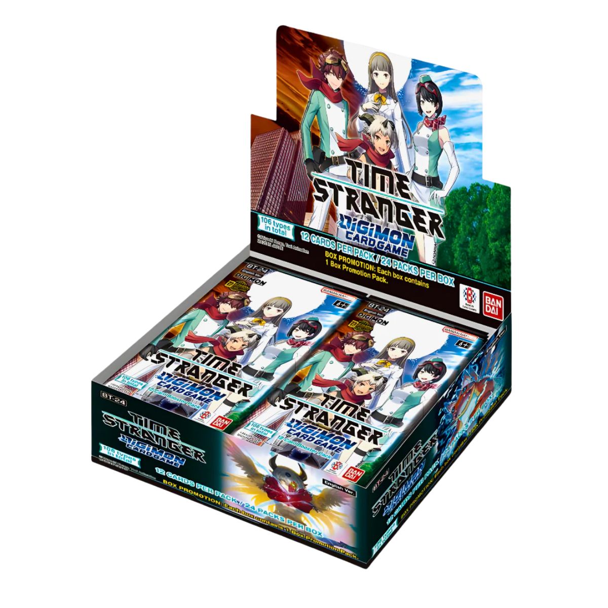 Digimon Card Game Time Stranger BT24 Display (24 Packs) Englisch