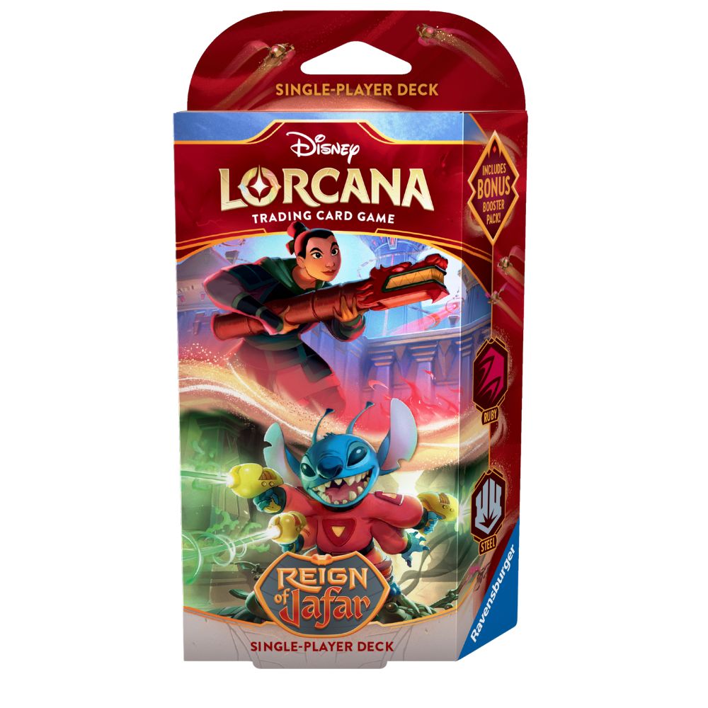 Disney Lorcana Reign of Jafar Starter Deck Mulan & Stitch Englisch