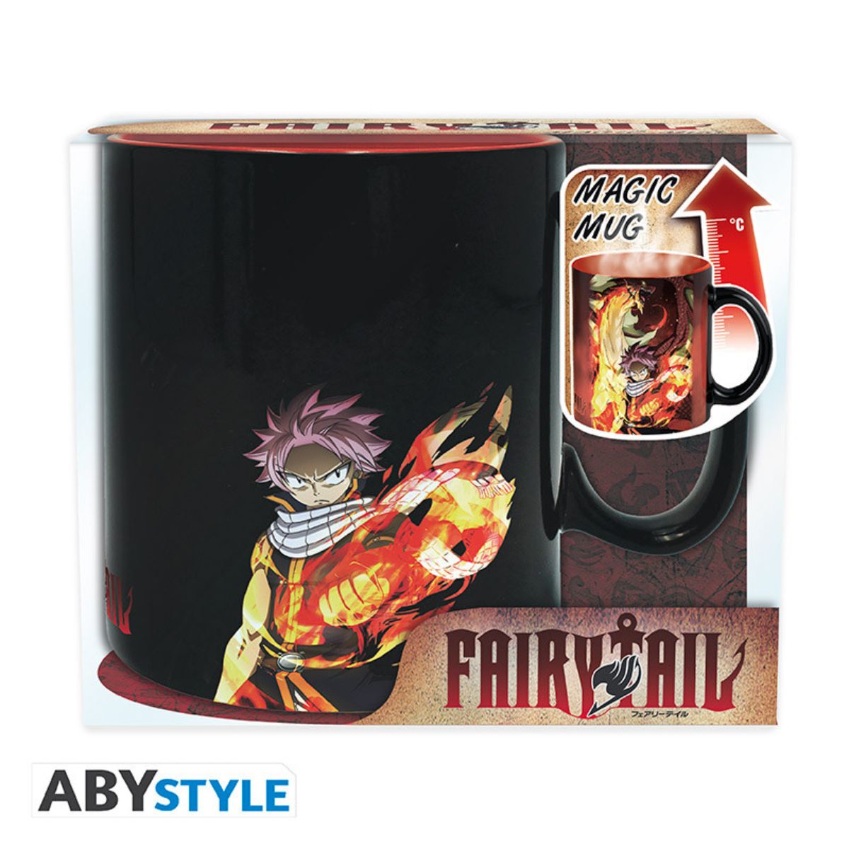 Fairy Tail Mug Heat Change 460 ml Natsu & Lucy