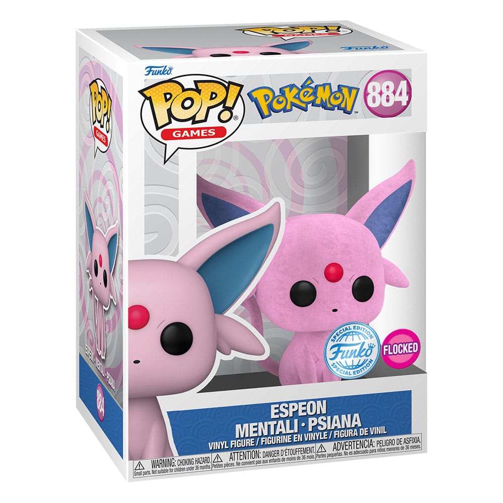 Funko POP! Pokémon Espeon #884 Flocked