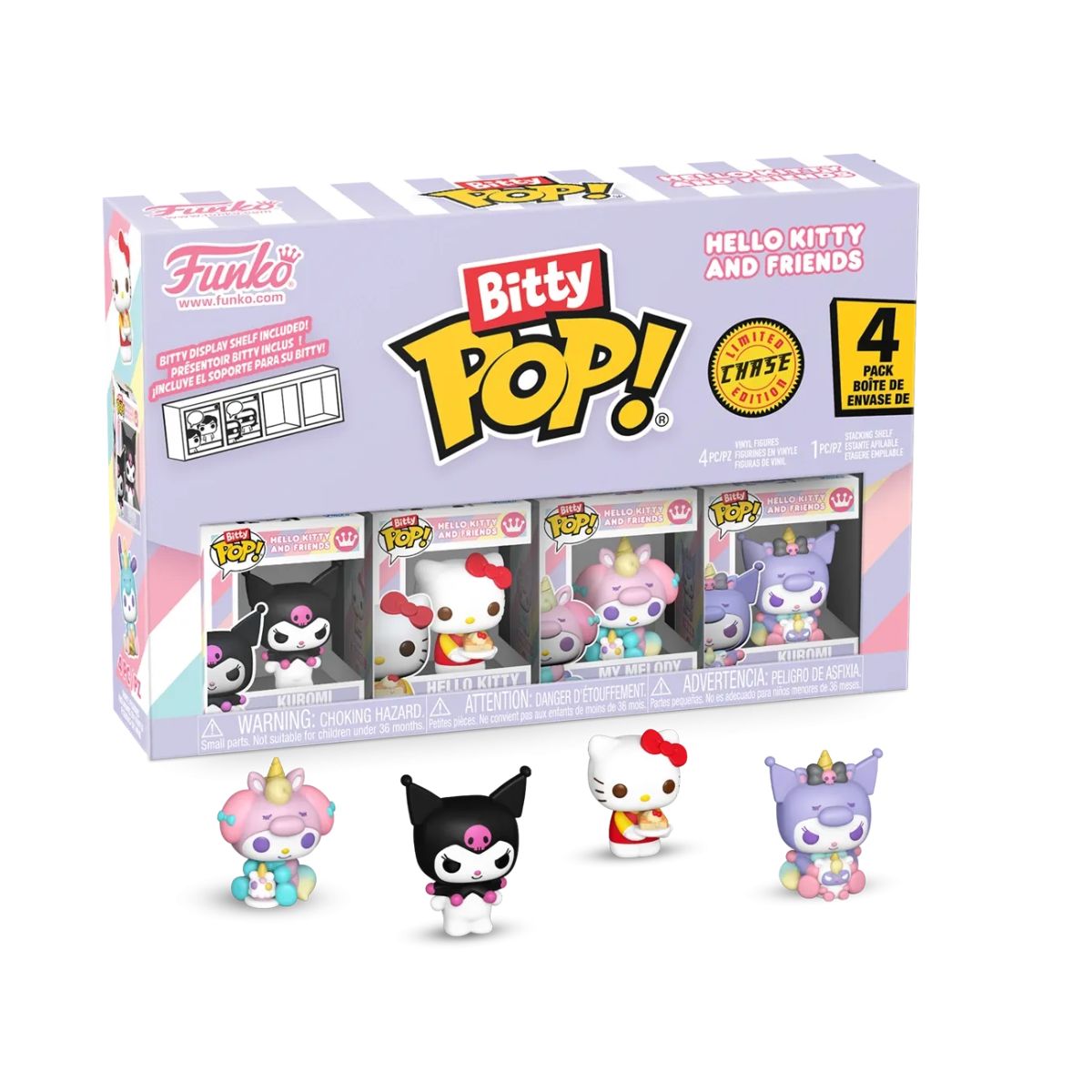 Funky Bitty POP! Hello Kitty and Friends (4-Pack Series 3 Kuromi)