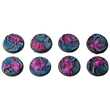 Gamers Grass Alien Infestation Bases, Round 32mm (x8)