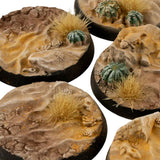 Gamers Grass Deserts of Maahl Bases, Round 32mm (x8)