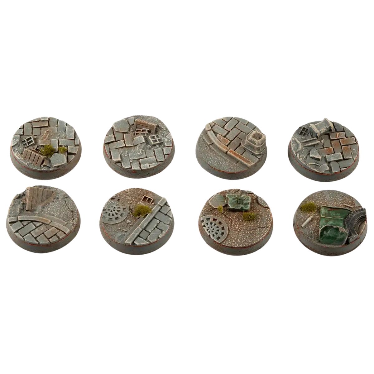 Gamers Grass Urban Warfare Bases, Round 28mm (x8)
