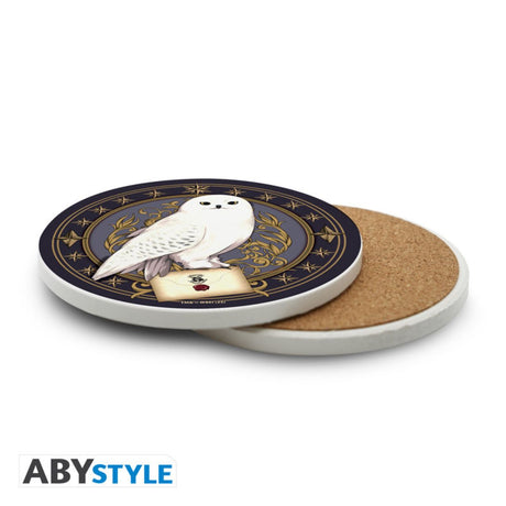 Harry Potter Ceramic Coasters "Hedwig"