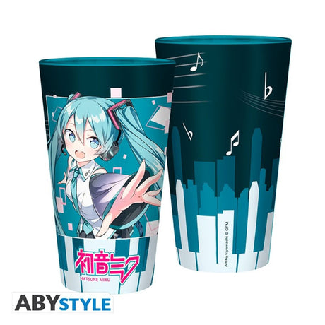 Hatsune Miku Large Glass 400ml Musical City