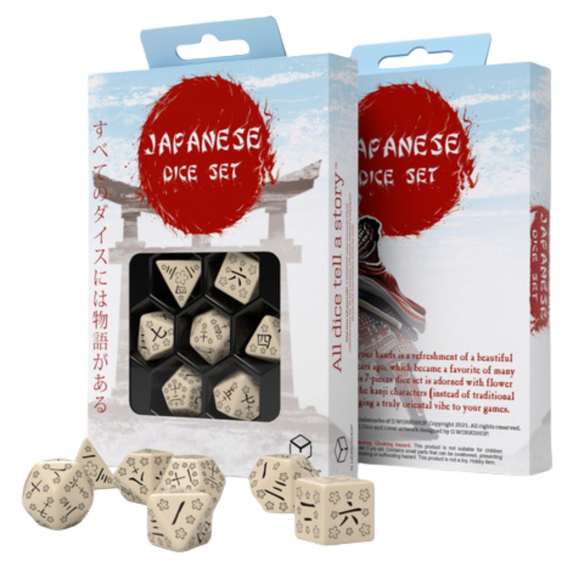 Japanese Dice Set Last Words Stone