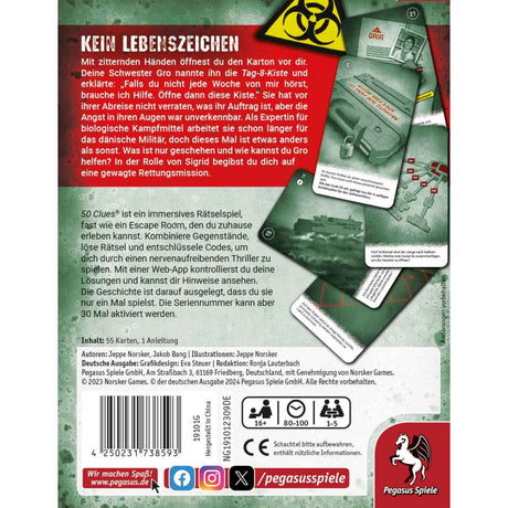 50 Clues – Kein Lebenszeichen (Sigrids Suche, Teil 1 von 3)