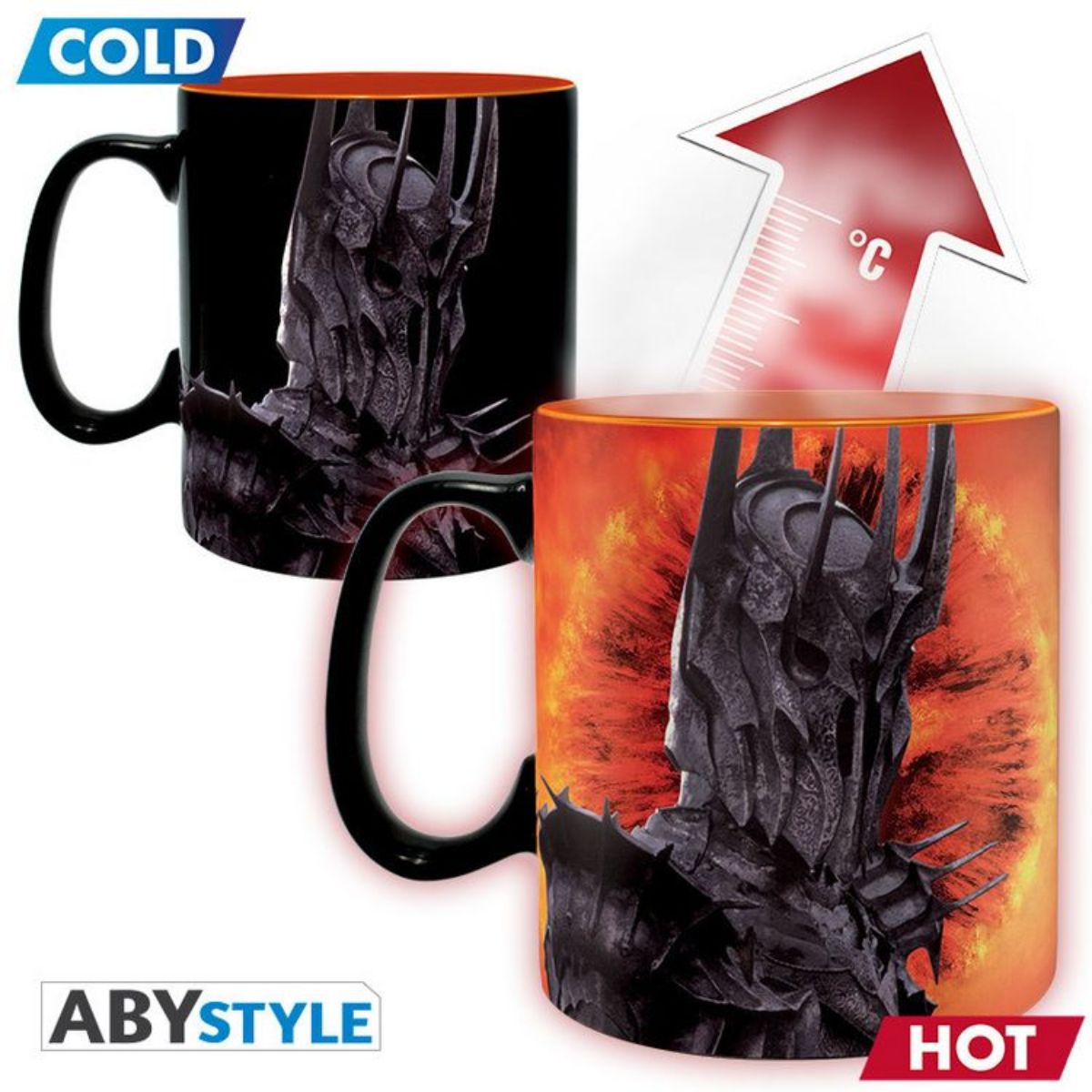 Lord Of The Rings Mug Heat Change 460 ml Sauron-Cardboard  V2