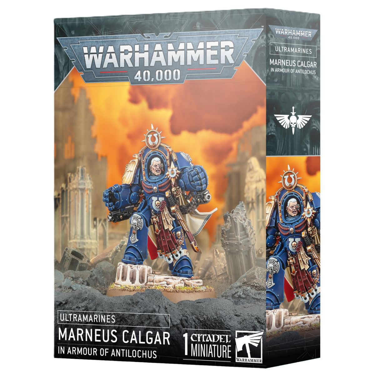 Warhammer 40.000 Ultramarines Marneus Calgar In Armour of Antilochus