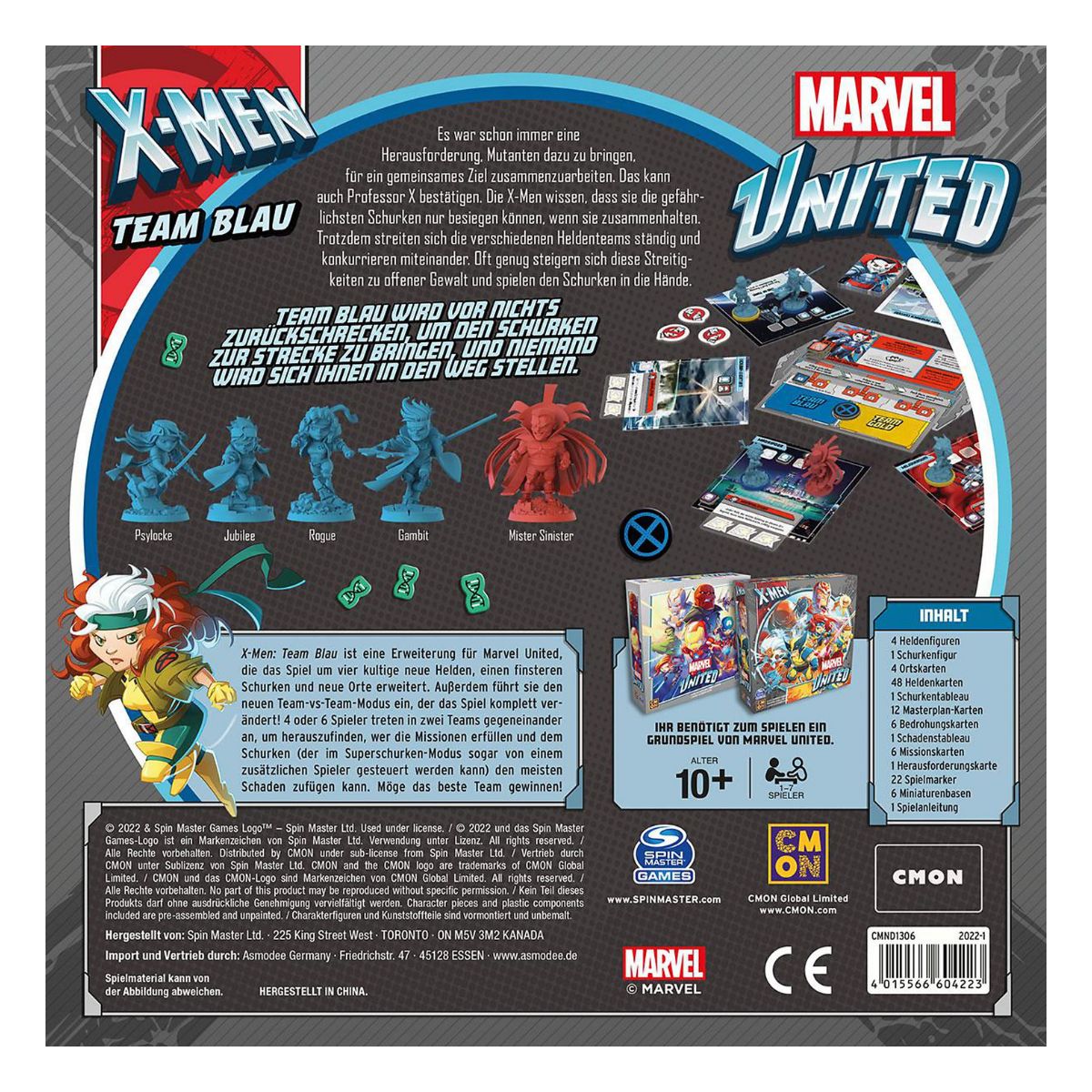 Marvel United X-Men - Team Blau