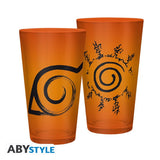 Naruto Shippuden Large Glass 400ml Konoha & Seal Box