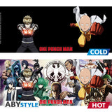 One Punch Man Mug Heat Change 460 ml Heroes With Box