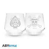 One Piece 2 Glass Set Luffy & Ace Europe