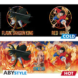One Piece Mug Heat Change 460 ml Luffy & Sabo-Cardboard Box