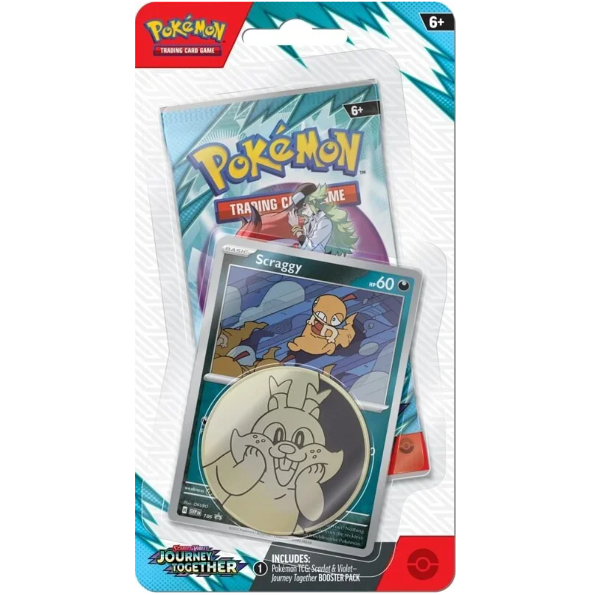 Pokémon 1-Pack Blister Scraggy Englisch