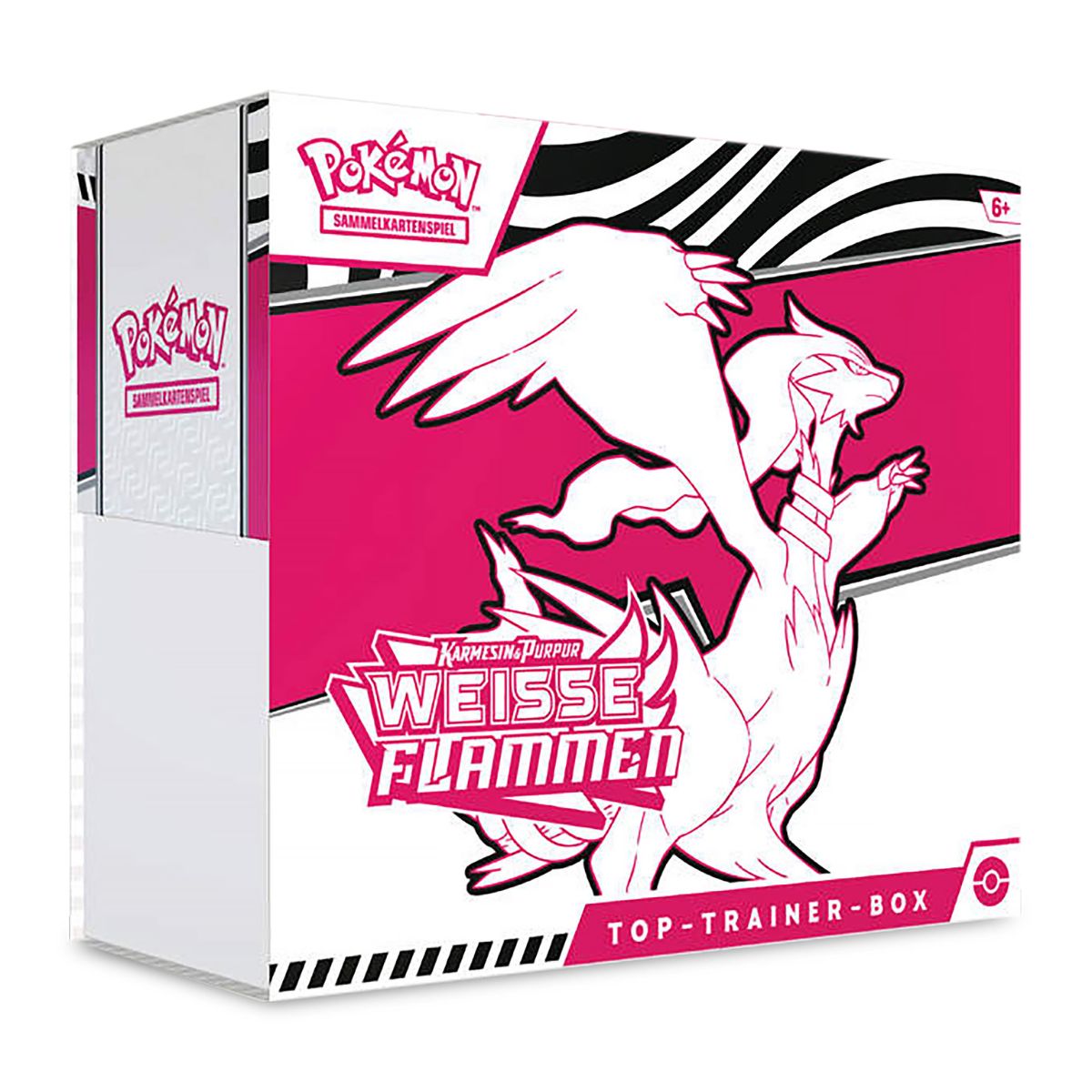 Pokémon Karmesin & Purpur Weiße Flamme Top Trainer Box Deutsch
