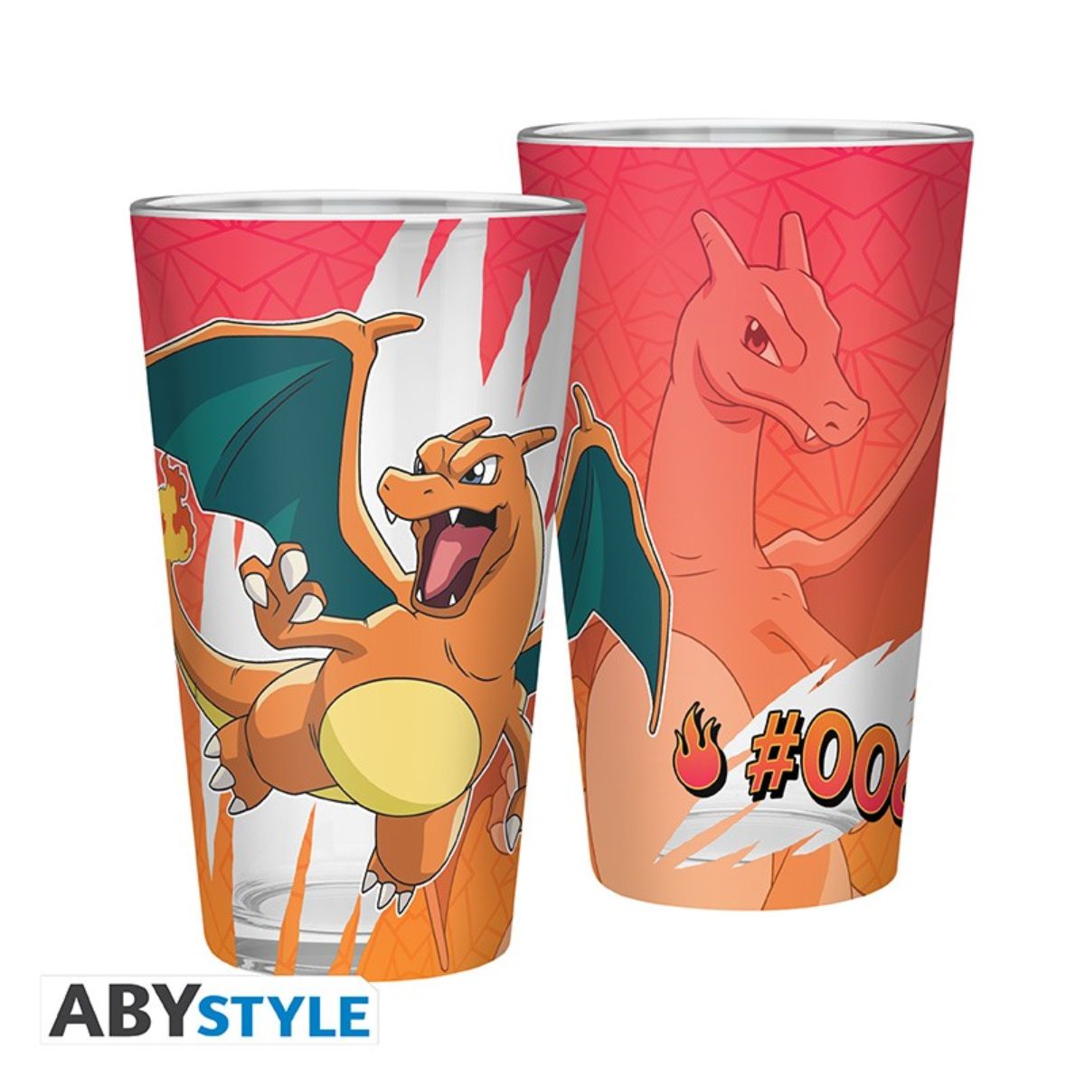 Pokemon Large Glass Premium 400ml Charizard
