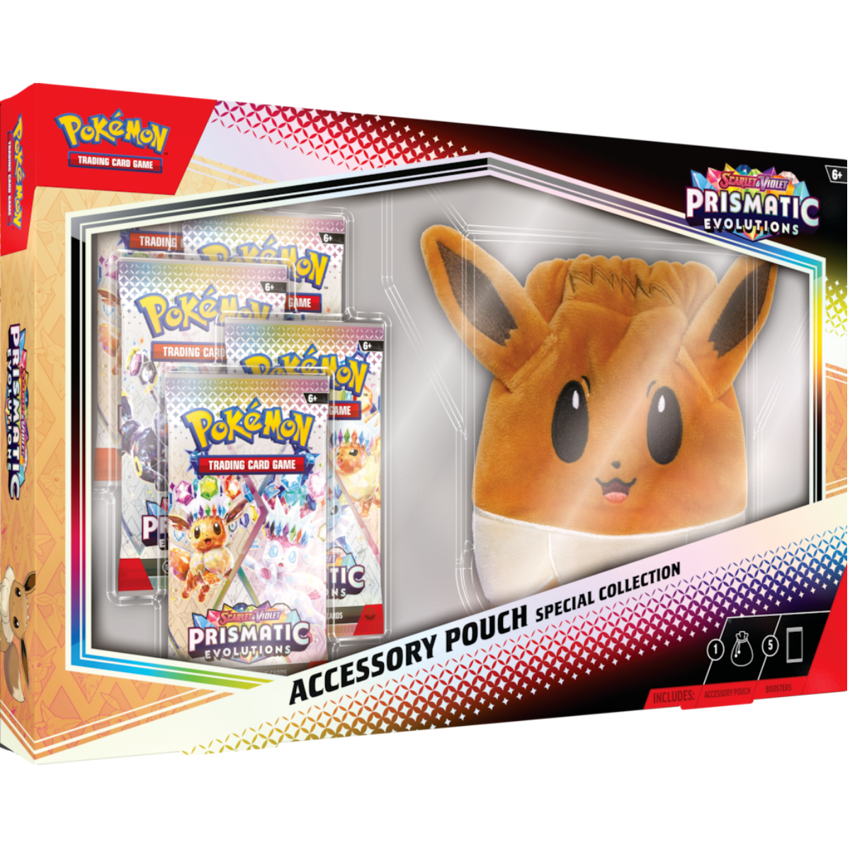 Pokémon Prismatic Evolutions Accessory Pouch Special Collection Englisch