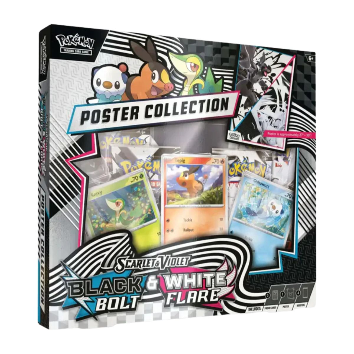 Pokémon Scarlet & Violet Black Bolt & White Flare Poster Collection Englisch