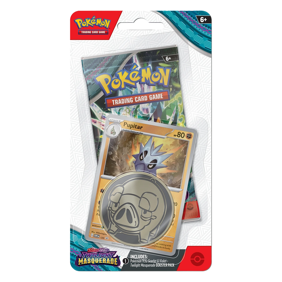 Pokémon Twilight Masquerade Blister Pupitar Englisch
