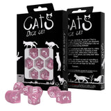 Q-Workshop Cats Modern Dice Set Daisy