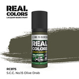 AK Interactive REAL COLORS S.C.C. No.15 Olive Drab 17 ml.