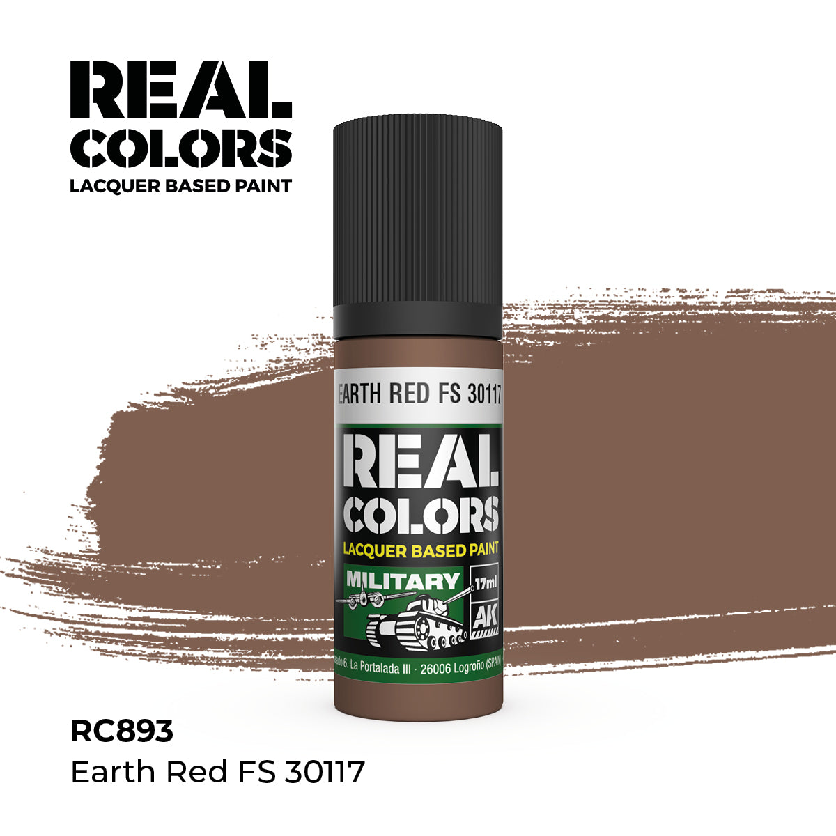 AK Interactive REAL COLORS Earth Red Fs 30117 17 ml.
