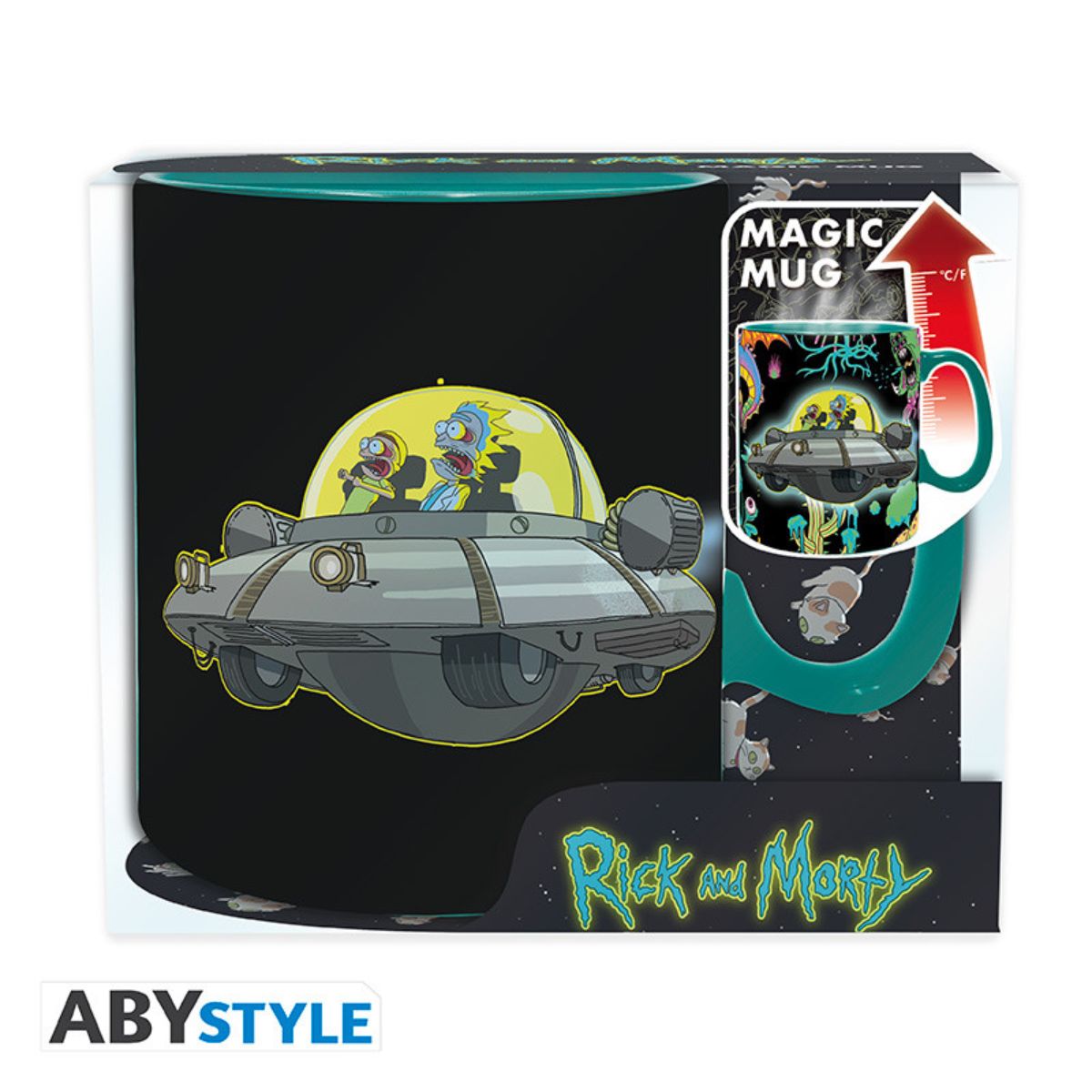 Rick And Morty Mug Heat Change 460 ml-Spaceship-Box