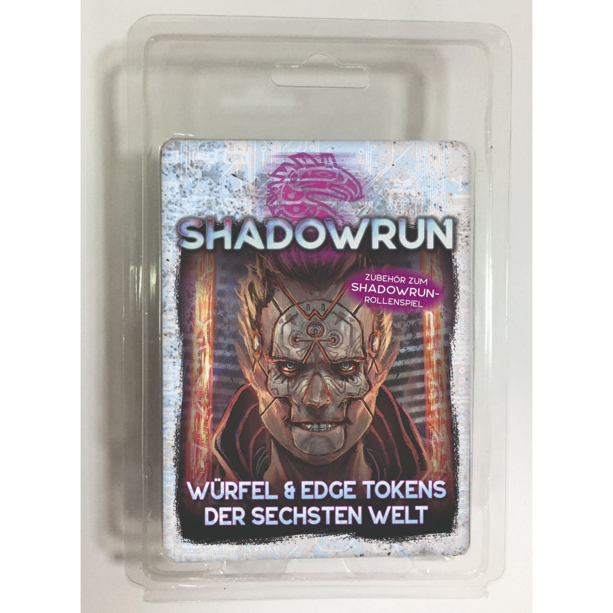 Shadowrun Würfel und Edge Tokens der Sechsten Welt