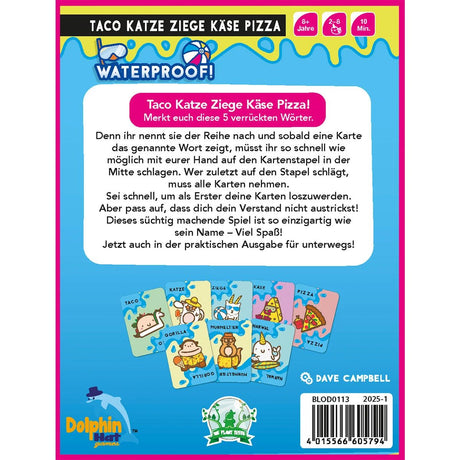 Taco Katze Ziege Käse Pizza Waterproof