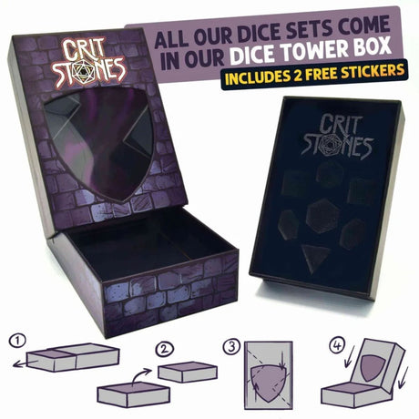 Water Dragon'S Gaze Floating Eye Rpg Dice Set