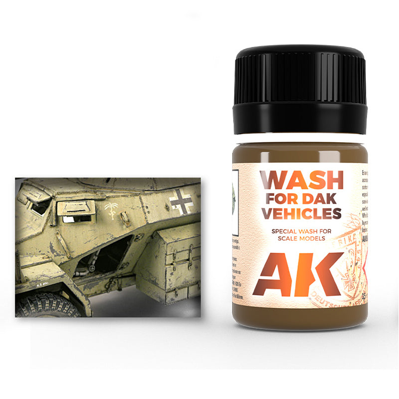 AK Interactive Enamel Effects Africa Korps Wash