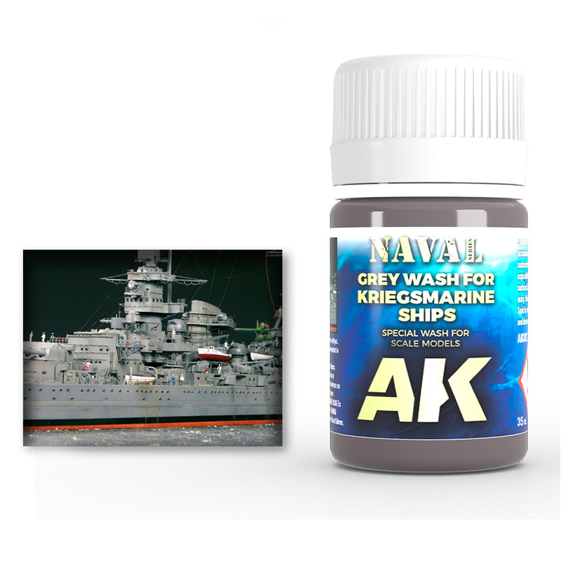 AK Interactive Weathering Effects Grey Wash For Kriegsmarine Ships