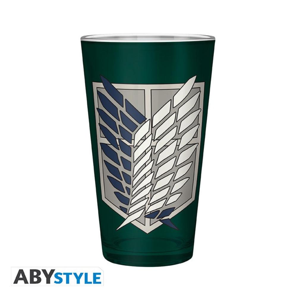 ATTACK ON TITAN - Large Glass - 400ml - Scout Symbol
