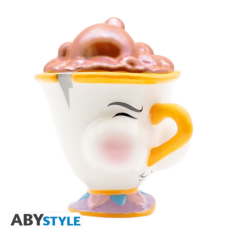 DISNEY - Mug 3D - The Beauty & the Beast Chip with bubbles