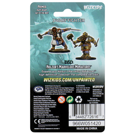D&D Nolzur's Marvelous Unpainted Miniatures - Dwarf Male Fighter