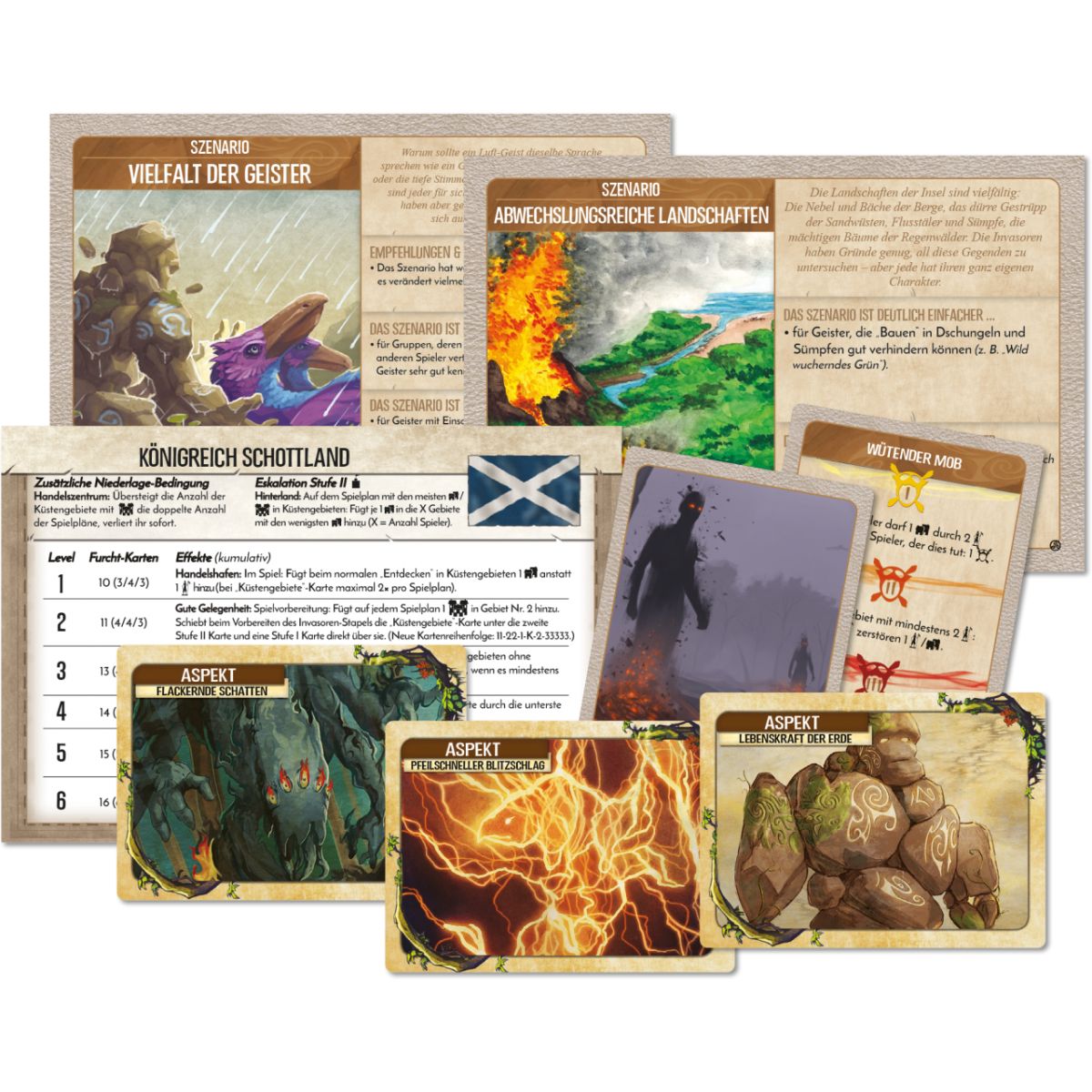 Spirit Island: Nation Schottland, Szenarien und Kartenerweiterung [Mini-Erweiterung]