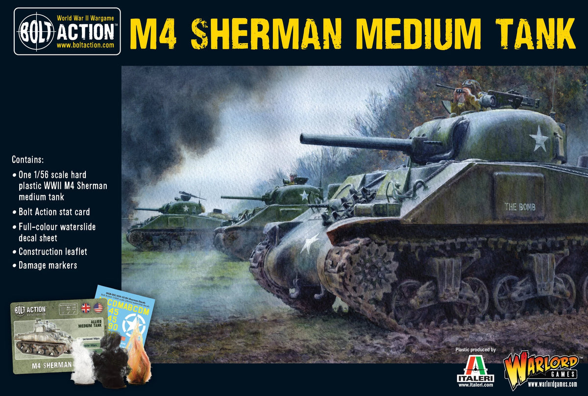Bolt Action M4 Sherman Medium Tank (Plastic)